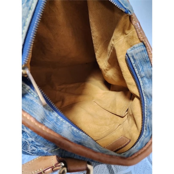 Authentic Louis Vuitton Denim Monogram Denim Neo Cabby MM Bag Blue - Picture 15 of 16